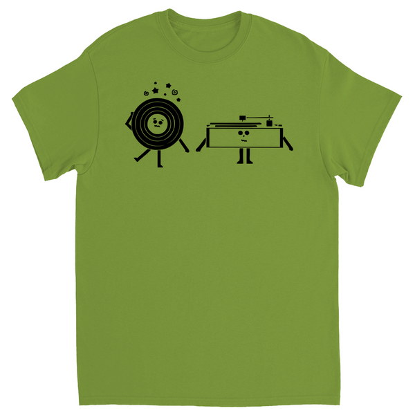 Record cartoon "spin me round" T-Shirt