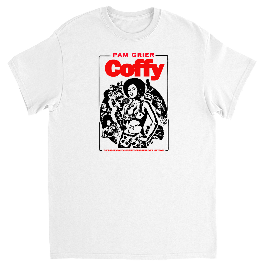 Pam Grier Coffy t shirt, rare blaxploitation movies