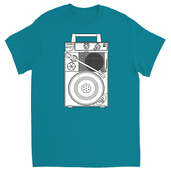 Portable Turntable T-shirt record player shirt
