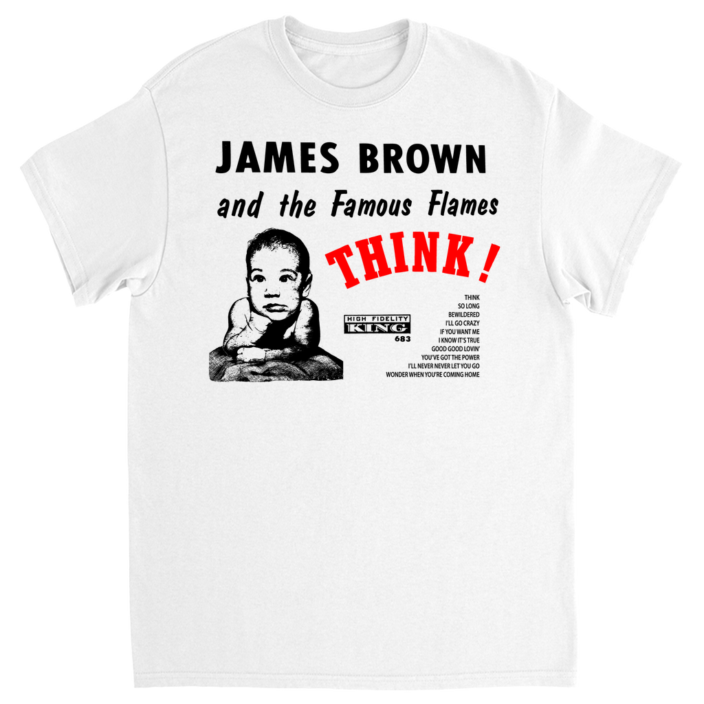 James Brown "Think" rare t shirt