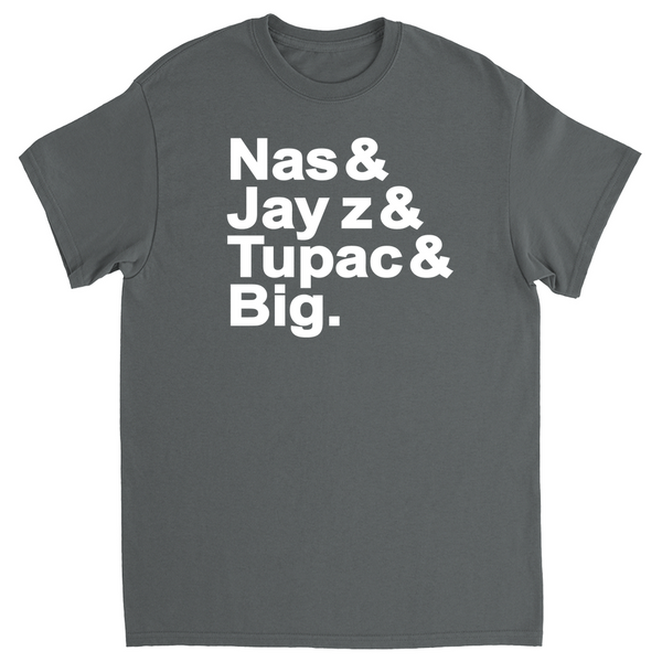 Best Rappers T-Shirt Nas, jay z, tupac, big