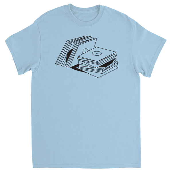 Stack of records T-shirt