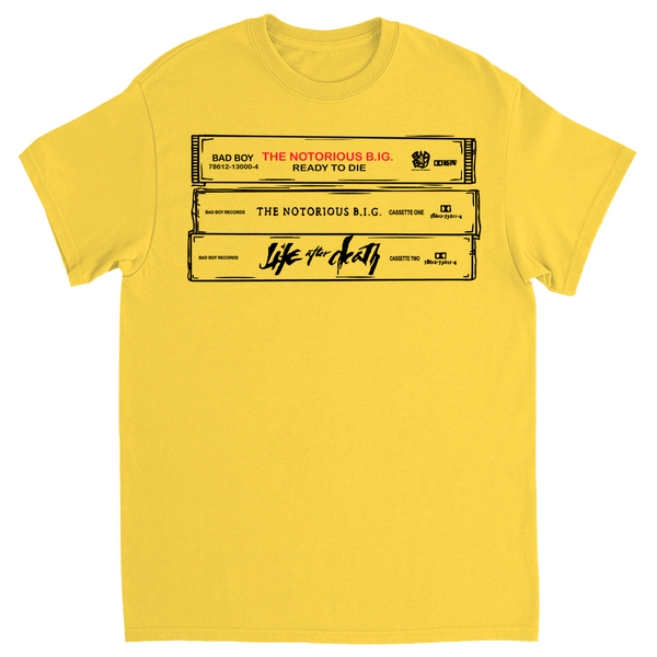 Notorious b.i.g tapes t shirt cassette tapes