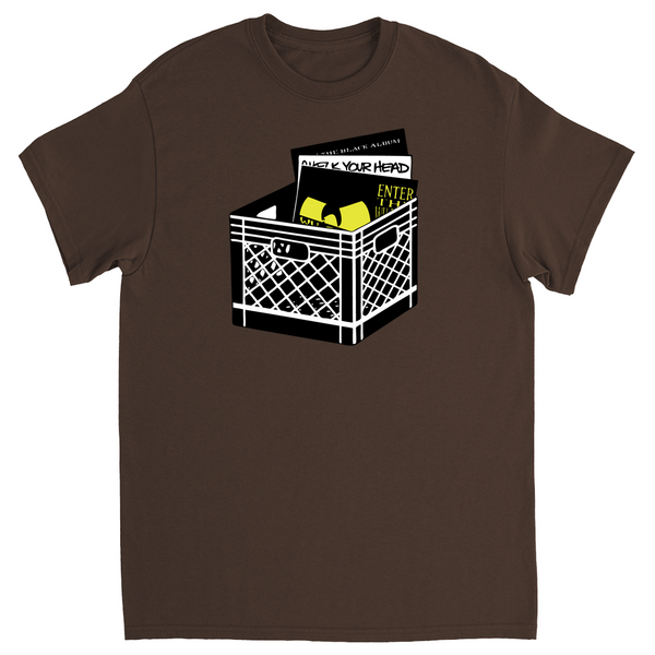 Crate of Hip hop records T-Shirt wu beastie