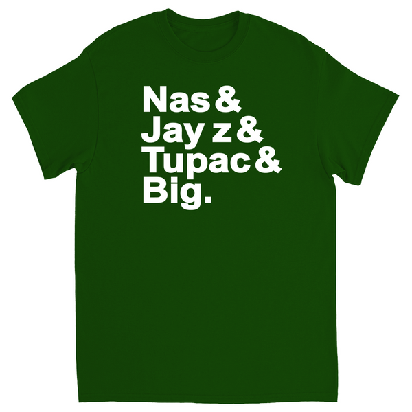 Best Rappers T-Shirt Nas, jay z, tupac, big