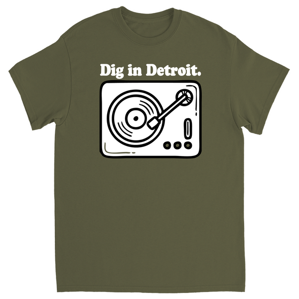 Dig in Detroit records T-Shirt