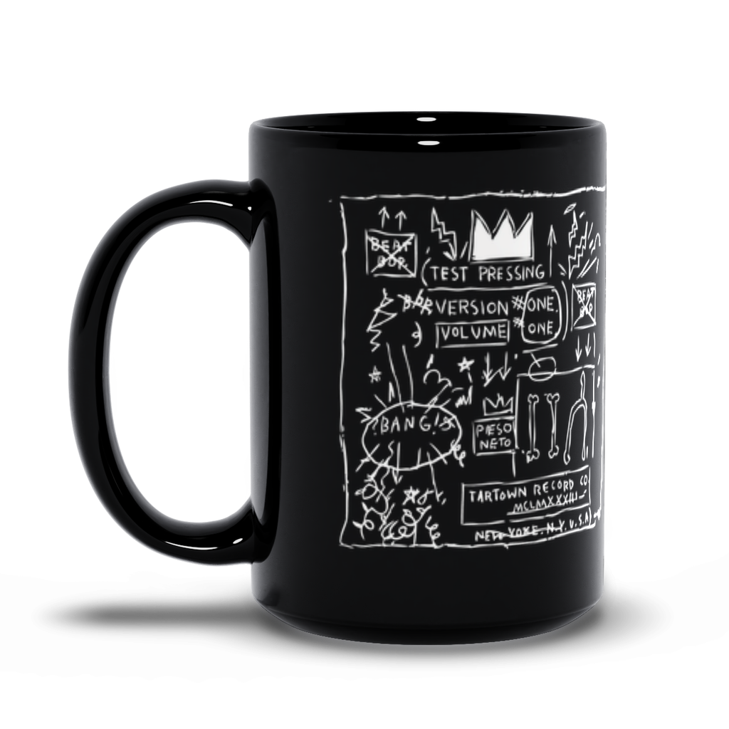 Rammellzee vs. K-Rob Beat Bop  Jean-Michel Basquiat Black Mug