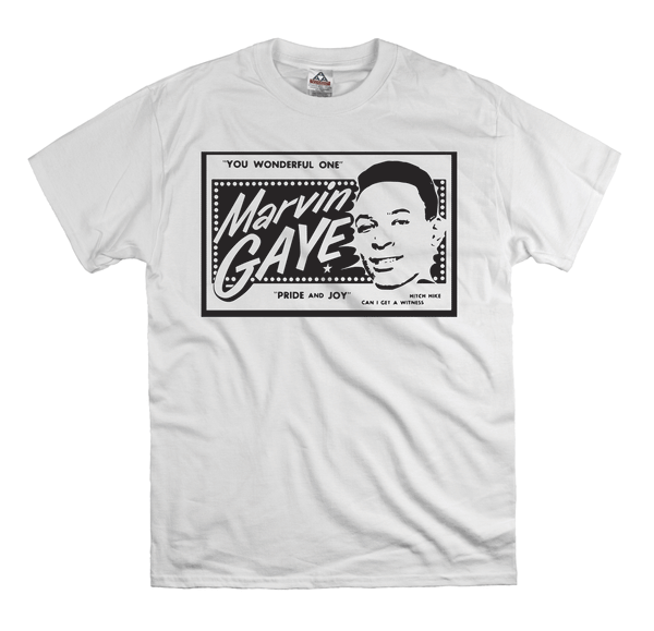 Marvin Gaye t shirt Motown, what's going on t shirt flyer detroit soul